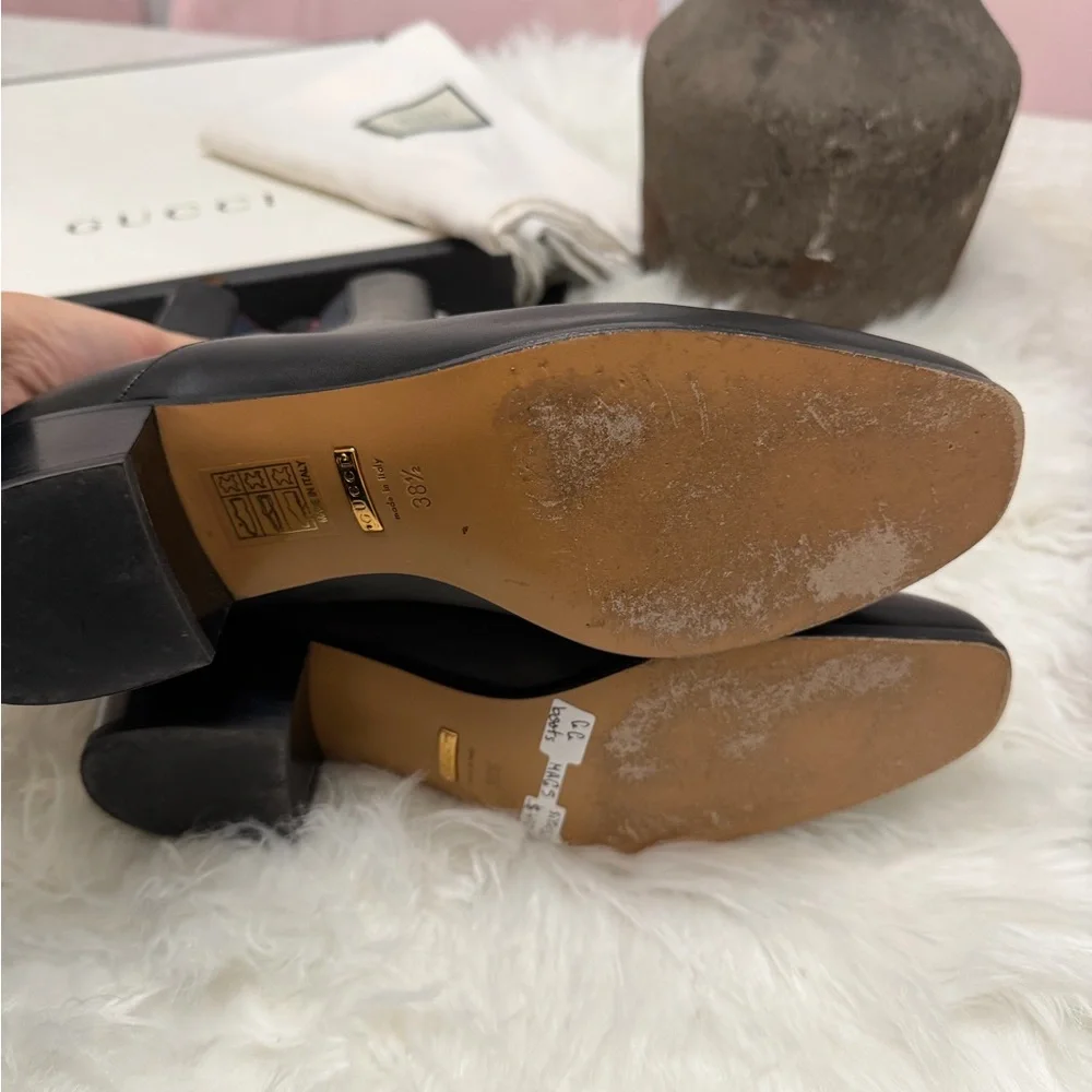 GUCCI KAREN WEB ACCENTED ANKLE BOOTS - Picture 7 of 7